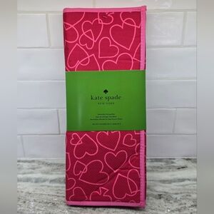 Kate Spade | Fuchsia Heart and Spade Reversible Drying Mats